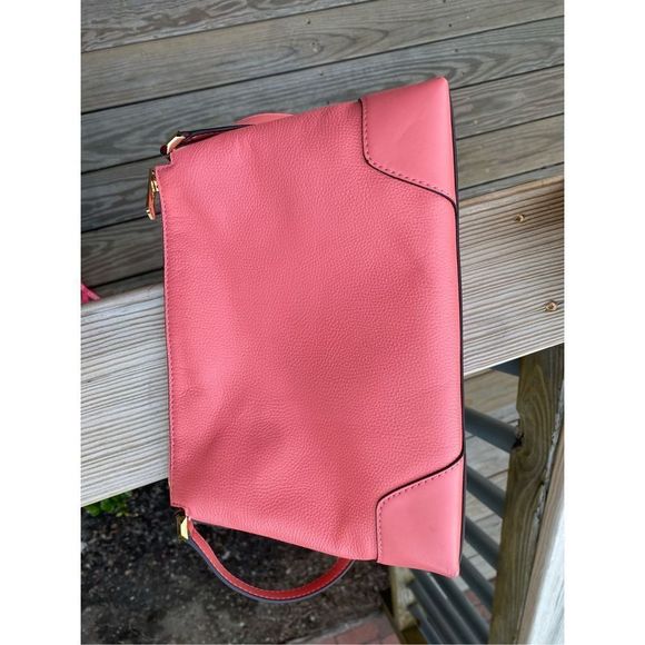 Michael Kors 🐾 NWT Coral Reef Crosby Medium Leather Shoulder Bag, MSRP $248 - Picture 3 of 16